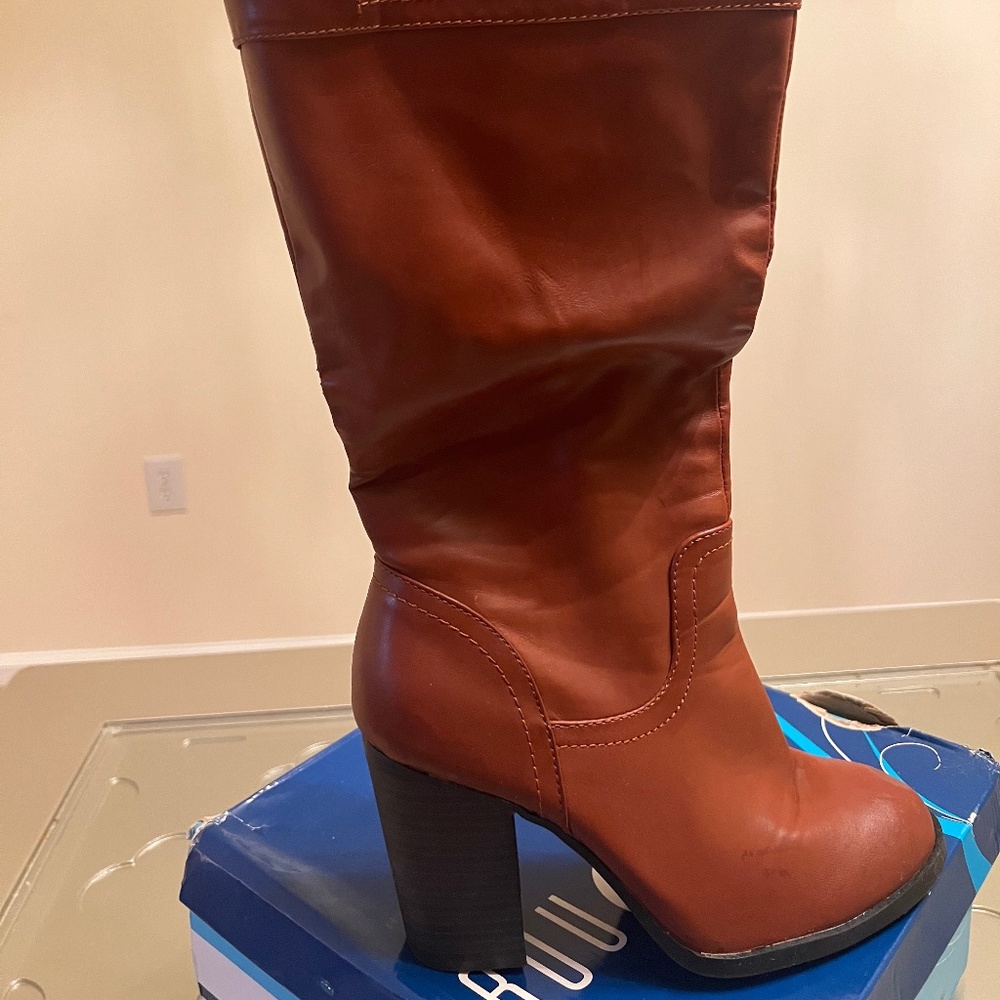 Chestnut Brown Calf Boots